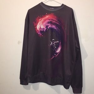 Long sleeve crew neck sweater